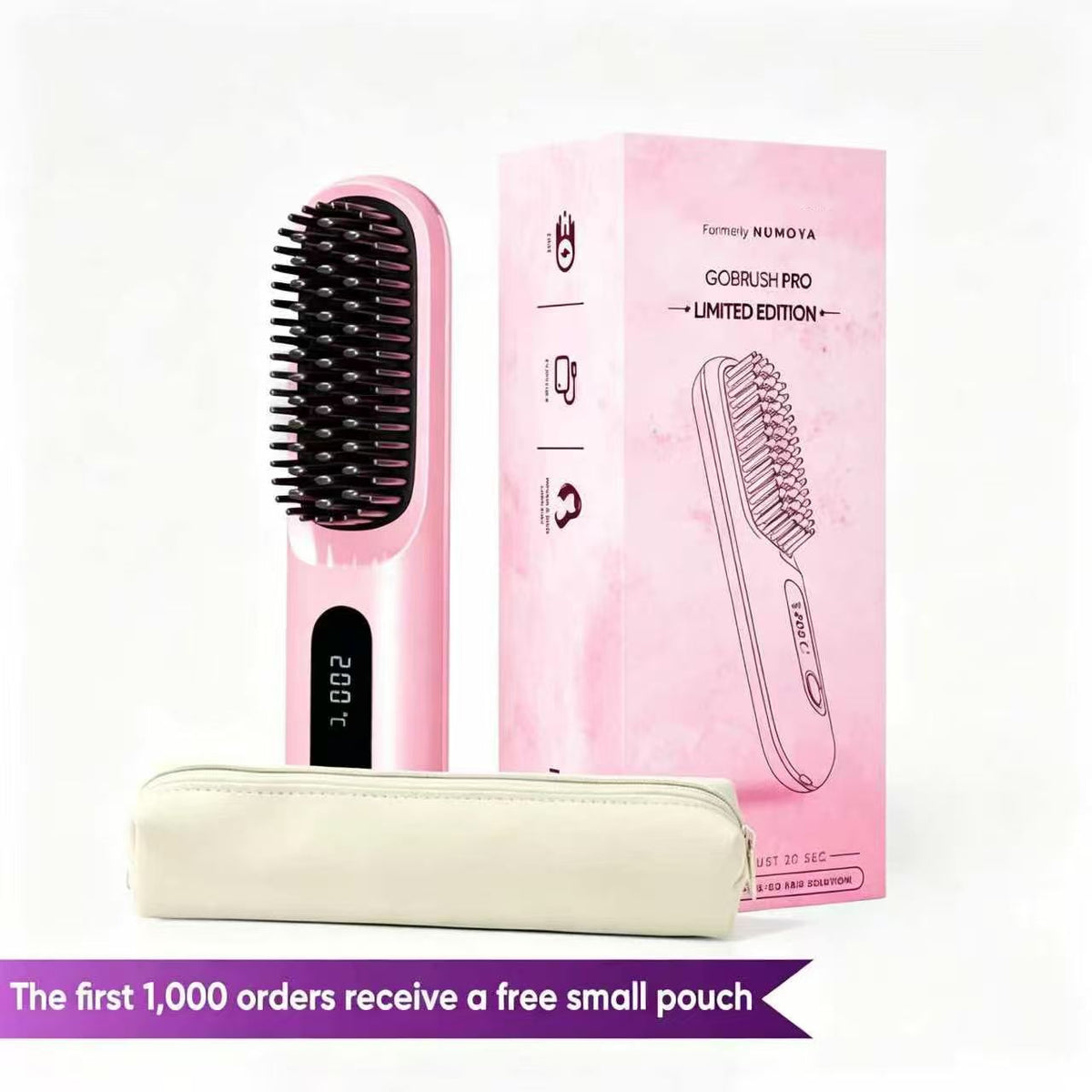 🏆 The Short Hair Specialist! The first smart styling comb designed specif 💖(Type-C charging design)