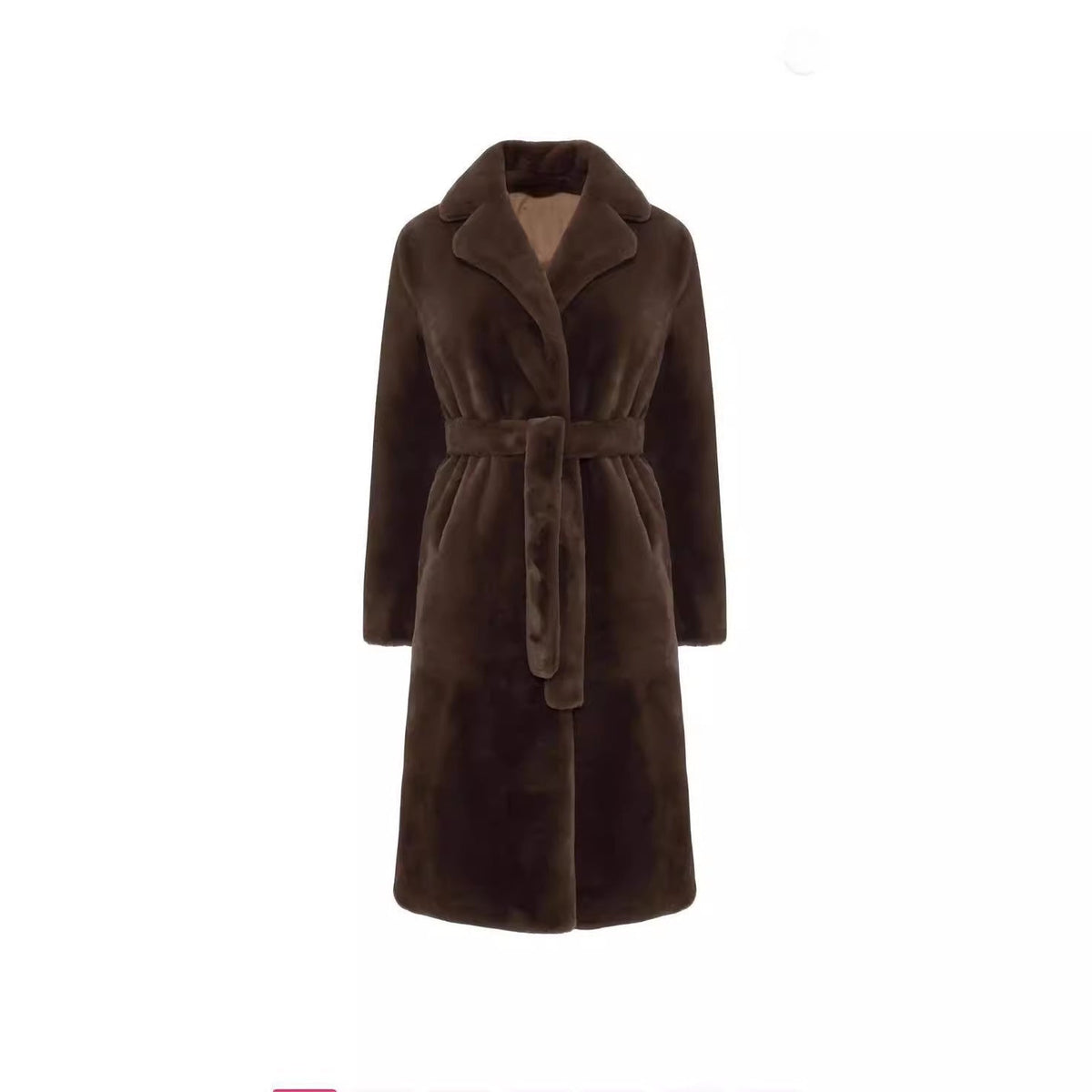 Imitation fur cotton coat thick plush women's coat