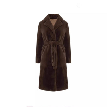 Imitation fur cotton coat thick plush women's coat