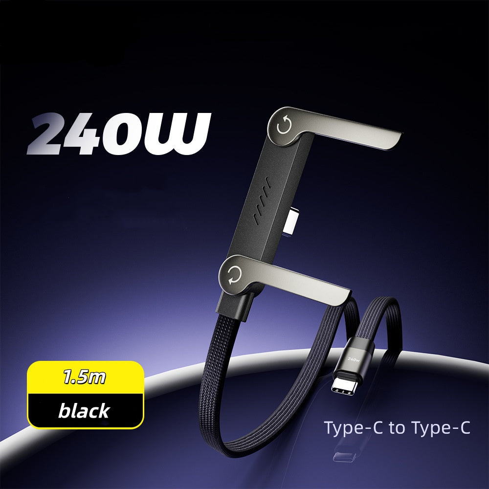 🔥 Buy 2 Get 1 Free | 2-in-1 Invisible Holder Charger Cable|240w super fast charging Fast Charging Cord