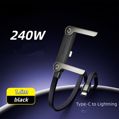 🔥 Buy 2 Get 1 Free | 2-in-1 Invisible Holder Charger Cable|240w super fast charging Fast Charging Cord
